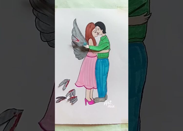 Fake Love 💔 #art #painting #draw #drawing #fyp #viral #youtubeshorts #shorts