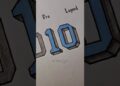 Argentina 10 ⚽️🇦🇷 #howtodraw #art #sketch #drawing #shorts