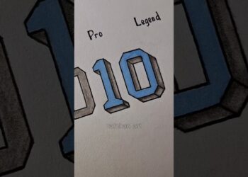 Argentina 10 ⚽️🇦🇷 #howtodraw #art #sketch #drawing #shorts