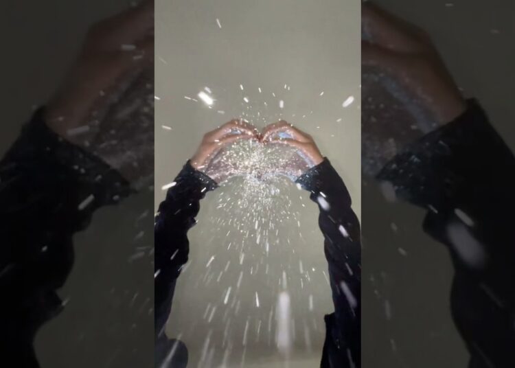 Glitter Rain ✨🤍 #shorts #art #tutorial #artist #creative #artwork