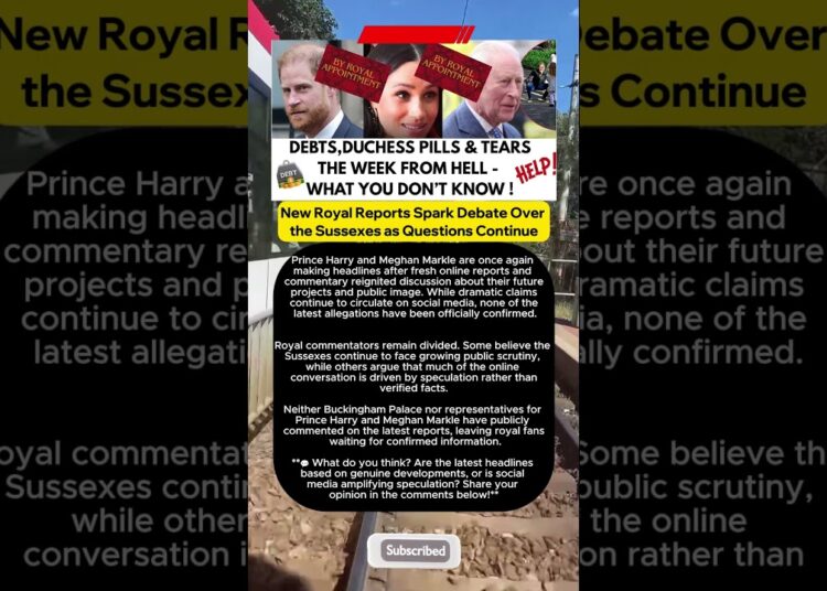 Prince Harry & Meghan Markle: New Royal Reports Spark Fresh Debate! 👑 #Shorts