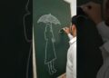 Blackboard Umbrella Design #drawing #artist #painting #trendingshorts