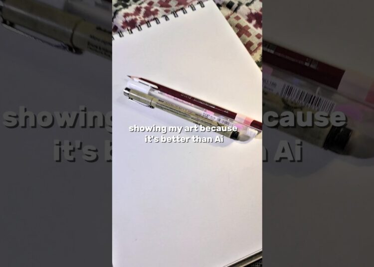 showing my art because it’s better than Ai #artcommunity #artist #sketchbook #fyp #animeeart #shorts