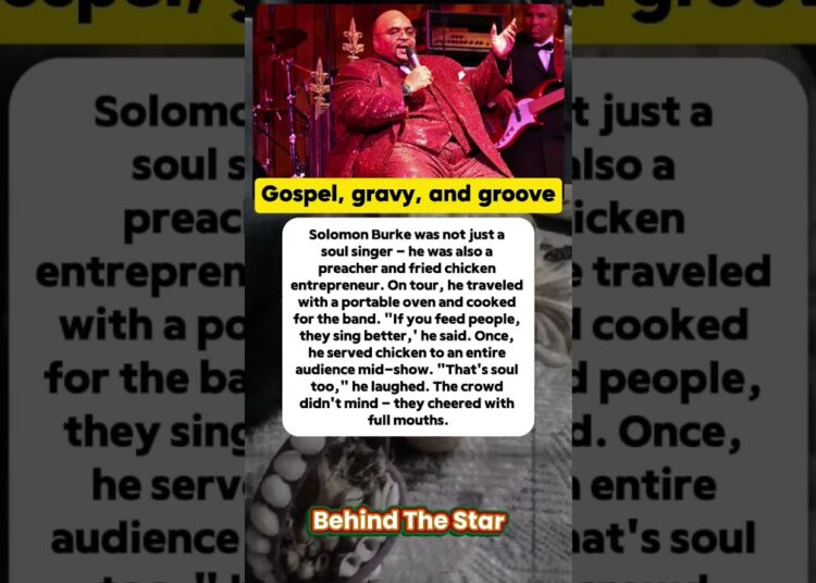 Gospel, gravy, and groove. Solomon Burke. #shorts #singer #celebrity #hollywood