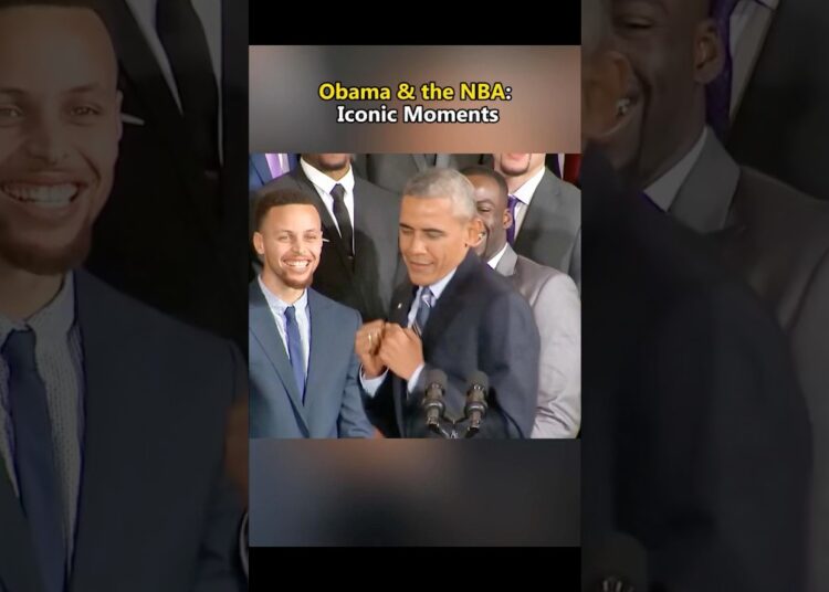 Obama & the NBA : Iconic Moments.#celebrity #nba #obama #funny #fyp #iconicmoments #usa #foryou