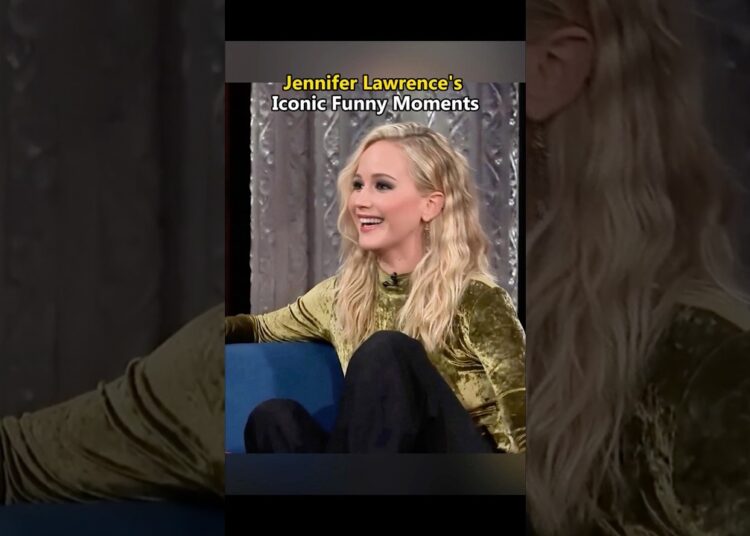 Jennifer Lawrence’s Iconic Funny Moments.#usa #celebrity #jenniferlawrence #funnyvideo #fyp #foryou