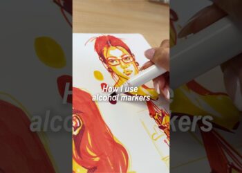 How I use alcohol markers with @ohuhuart_official  #art #illustrative #drawing #artist #howtodraw