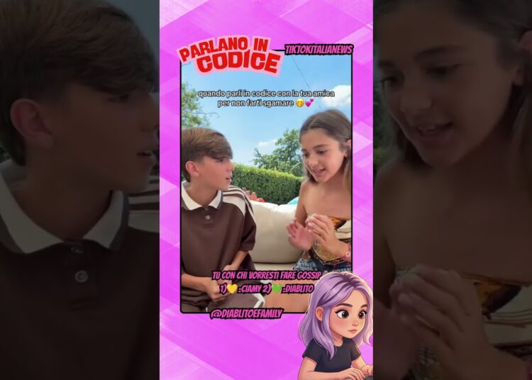 CIAMY E DIABLITO DAVIDE PARLANO DI GOSSIP CON UN LINGUAGGIO IN CODICE #tiktok #webboh #greenscreen