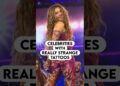 Celebrities With Really Strange Tattoos #shorts #celebrity #tattoo