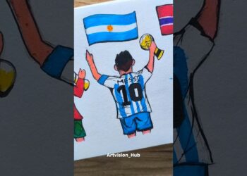 Drawing Messi, Ronaldo, Haaland #art #drawing #artist #fifaworldcup #shorts