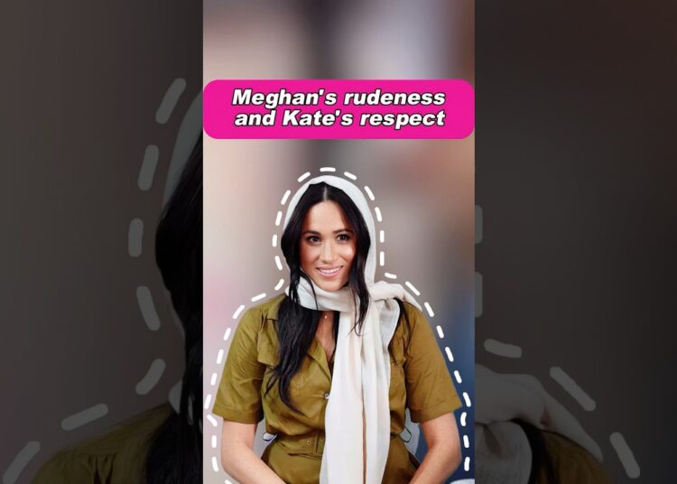 Meghan’s rudeness and Kate’s respect. #royal #princesskate