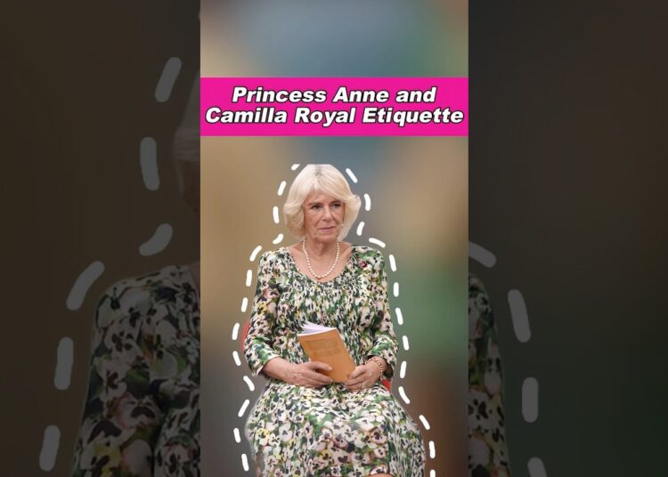 Princess Anne and Camilla Royal Etiquette. #royal #queencamilla #princessanne
