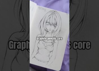 Graphite pencil core #shorts #art #artist #drawing #sketch #pencildrawing #oc