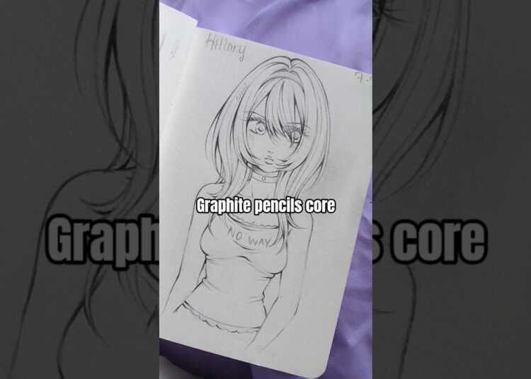 Graphite pencil core #shorts #art #artist #drawing #sketch #pencildrawing #oc