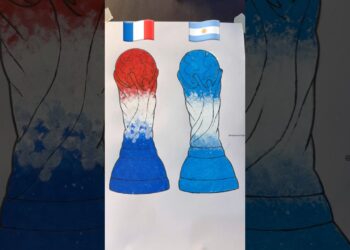 FRANCE 🇫🇷 vs ARGENTINA 🇦🇷 #howtodraw #art #drawing #artist #fifaworldcup #shorts