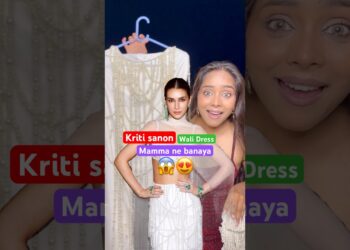 OMG ⁉️🥹 #kritisanon #bollywood #dress #diy #handmade #recreate #makeup #shallurawat #celebrity