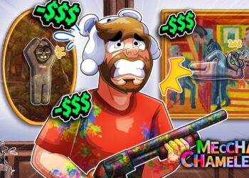 Pro Artists Got $1 EVERY SECOND They Survived In Meccha Chameleon!