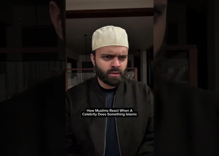 How Many Muslims React When A Celebrity Does Something Islamic