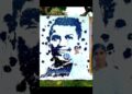 Cristiano Ronaldo Painting with Football #noorjahanartist #art #ronaldo #painting #artist