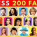 GUESS 200 FAMOUS FACES IN 3 SECONDS 🤯 | Only 1% Can Get 100%!