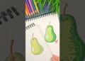 Use RED To Color PEARS – COLOR THEORY #art #drawingtutorial #drawing #tutorial #acrylicmarkers