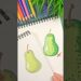 Use RED To Color PEARS – COLOR THEORY #art #drawingtutorial #drawing #tutorial #acrylicmarkers