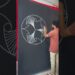 Beautiful 3D Line Art Design || Blackboard Art #beautiful #design #3d
