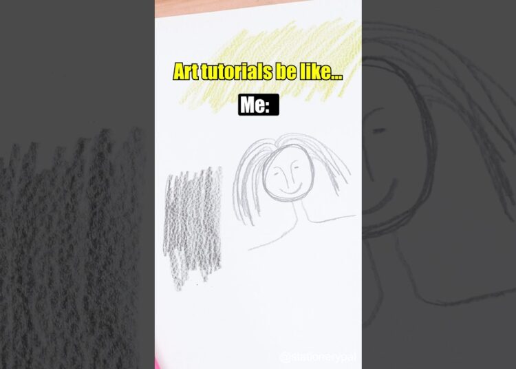 Art tutorials be like… 🤔😝 #shorts