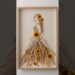 🌼 Satisfying Fiber Art Process: Yarn Hair + Dried Flowers Portrait 🧡