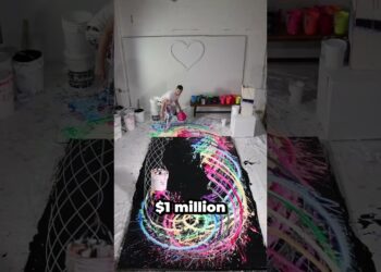 This Artist Uses a Bucket to Make $1 000 000 Paintings 😳🎨 2