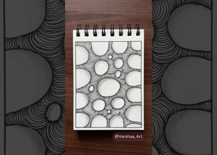 Day 326 – Easy Doodle Art Tutorial #doodle #doodleart #easy #drawing #art #zentangle #zen
