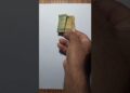 20 💵 fake vs real drawing money realistic drawing try artist 😎#art #shorts #creative#foryou #money🤑#