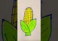 Creative art ideas for sweet corn 😘🥰🌽🌽#shortvideo #artist #drawing #trendingshorts #youtubeshorts ❤️