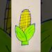 Creative art ideas for sweet corn 😘🥰🌽🌽#shortvideo #artist #drawing #trendingshorts #youtubeshorts ❤️
