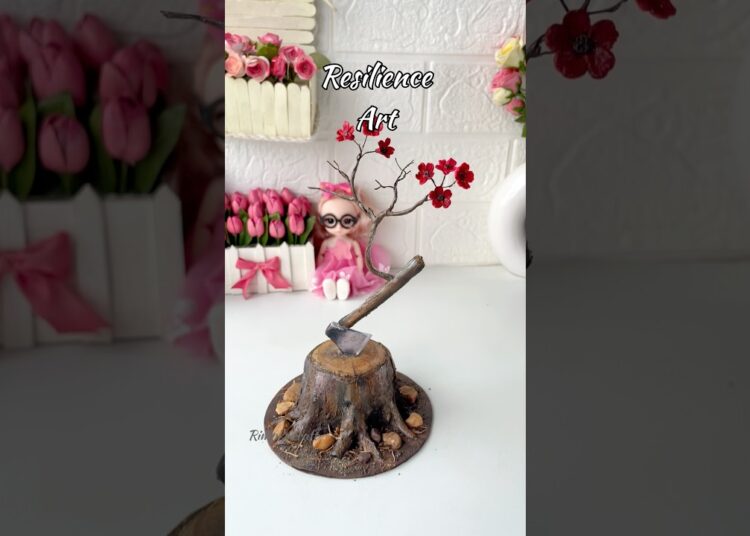 DIY Tree #shorts #viralshorts #viralvideo #handmade #clayart #diy #craft #aesthetic #homedecor #art