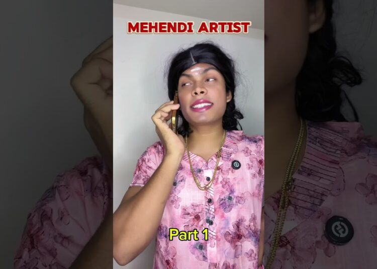 Mehendi artist 🤣🔥 | #samosamookka #trending #comedy #mehendi #family #function #beautiful #shorts