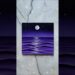 moonlight dancing across violet waves 💜✨️ #canvaspainting #art #acrylicpainting