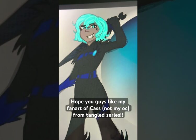 Cass🩵|| #tangledtheseries #art #artist #rapunzelstangledadventure #cassandratangled #shorts