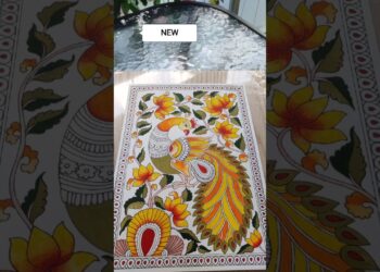 kalamkari Indian folk art🥰 #art #india #folk #watercolor #artist # #viral #shorts #passion #love