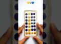Satisfying Acrylic Cover Phone Art 💙💛#satisfying #artist #artwork #shorts
