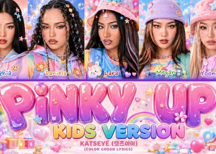 KATSEYE (캣츠아이) – PINKY UP | Kids Version (Color Coded Lyrics)