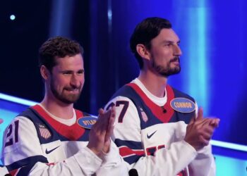 Team USA Men’s Hockey Takes on Fast Money | Celebrity Family Feud