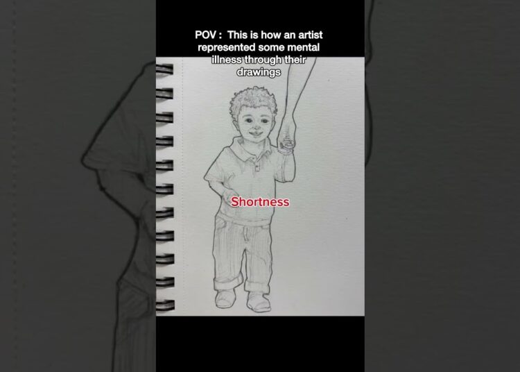 The artist who represented mental illness through their drawings is @AryaDrawz #art #mentalillness