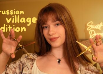 Girl Next Door Cutting Your Hair and Gossiping (Russian village edition ASMR)