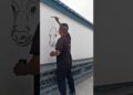 This Artist Turned a Blank Wall Into Stunning Masterpiece 😲❤️ #shorts