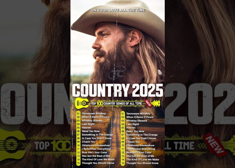Country Songs 2025 – Chris Stapleton, Morgan Wallen, Luke Combs, Brett Young, Luke Bryan
