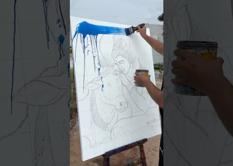 WhatsApp ✅9516669295 for you order #harharmahadev #lavinagar #painting #artist #artwork #art