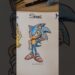Drawing Sonic 😅✍️#shorts #art #drawing #cartoon #artist #anime