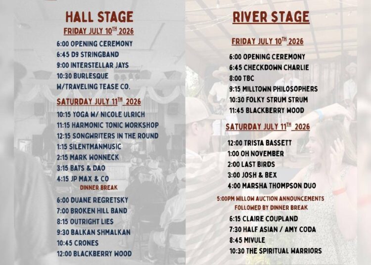 20 years of celebrating music and arts in Horsefly, Arts on the fly festival
