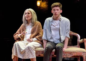 Joanna Gleason and Andrew Barth Feldman in Manhattan Theatre Club’s production of "We Had a World" by Joshua Harmon.